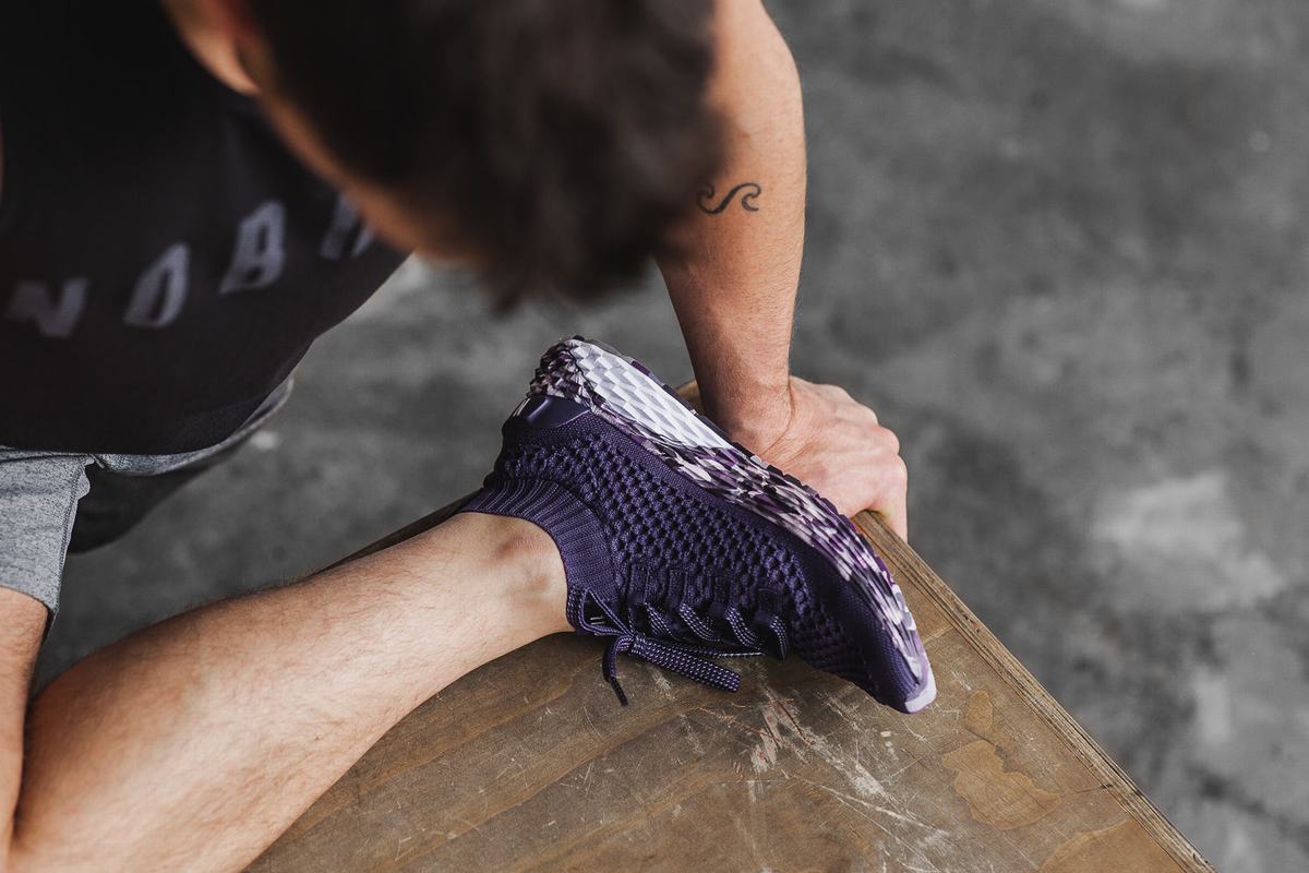 Nobull Knit Runner Men's Running Shoes Dark Purple | Australia (TW7351)